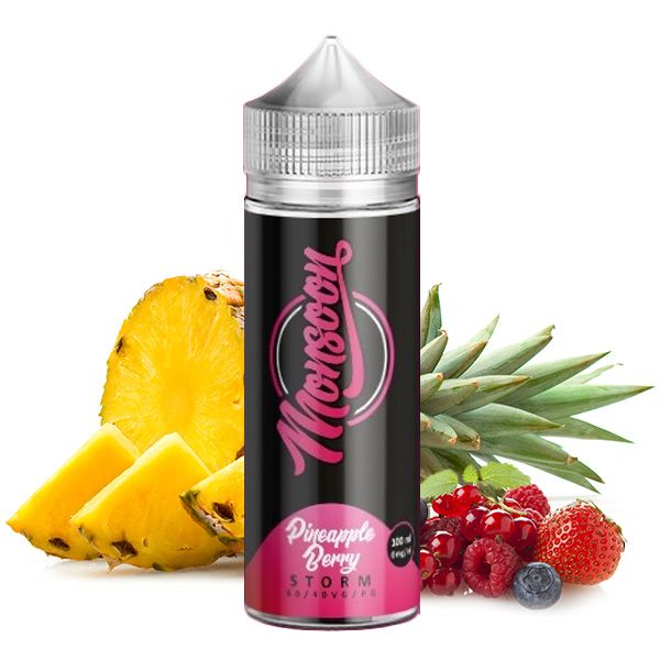 Monsoon Premium Liquid - Pineapple Berry Storm 100ml (ohne Nikotin)